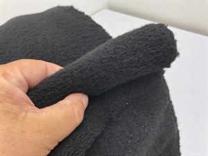 Uldfilt - mellemkraftig vasket i sort
